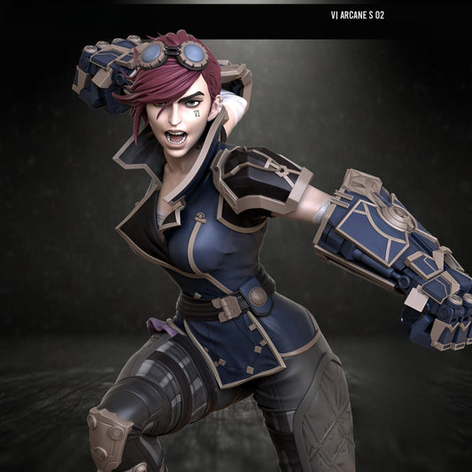 3457 Vi Arcane - League of Legends - STL - 3d Print Files