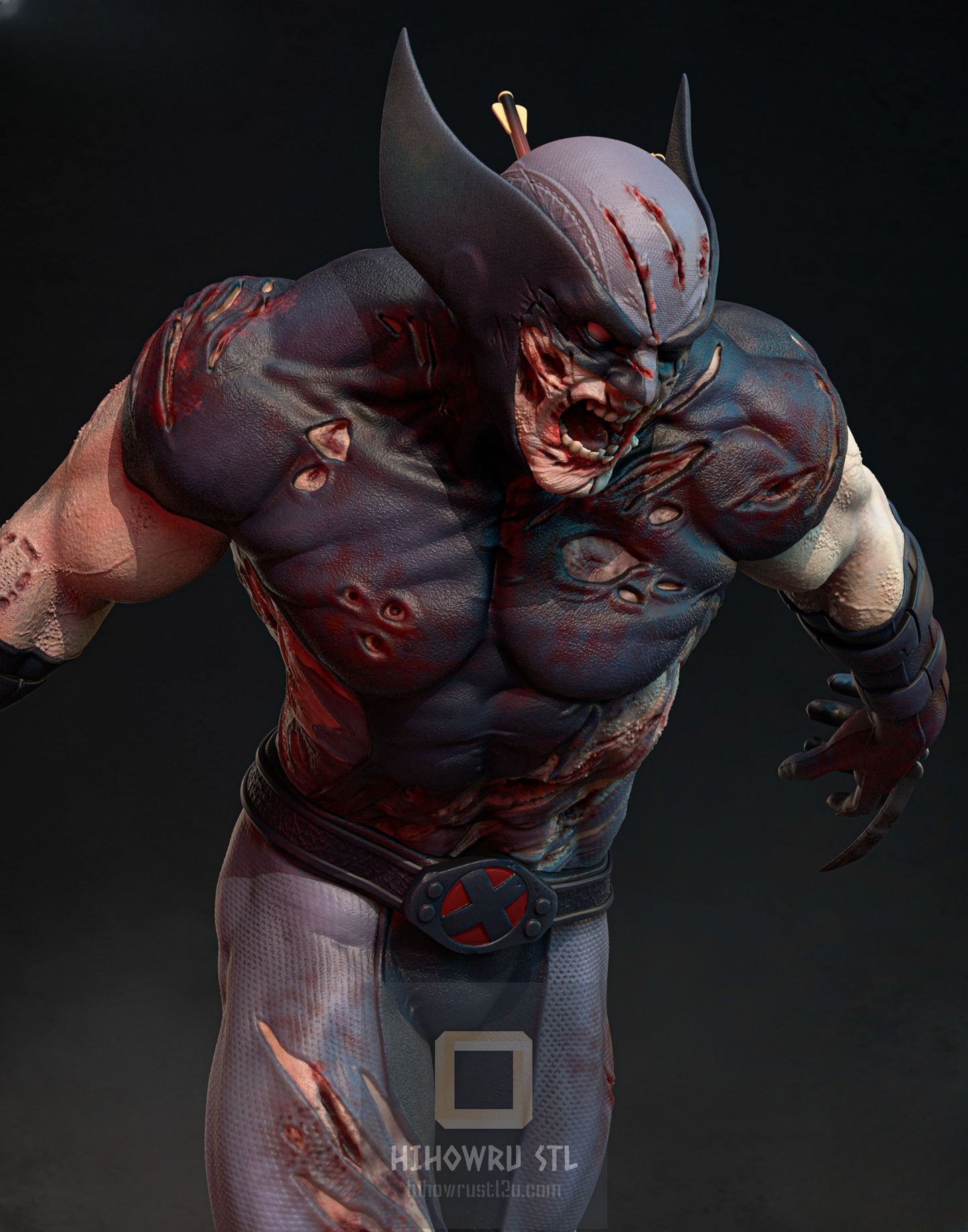 4412 ZOMBIE WOLVERINE - X-MEN - STL 3D Print Files