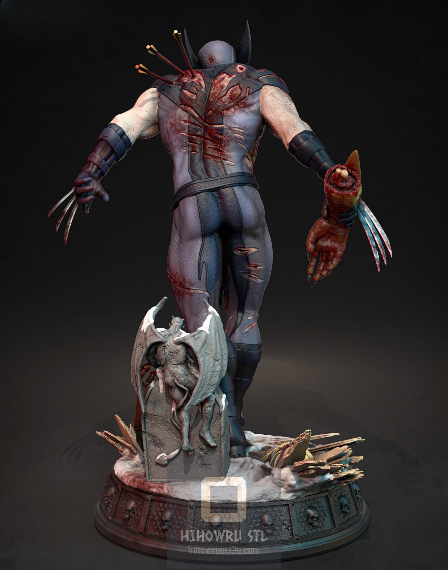 4412 ZOMBIE WOLVERINE - X-MEN - STL 3D Print Files