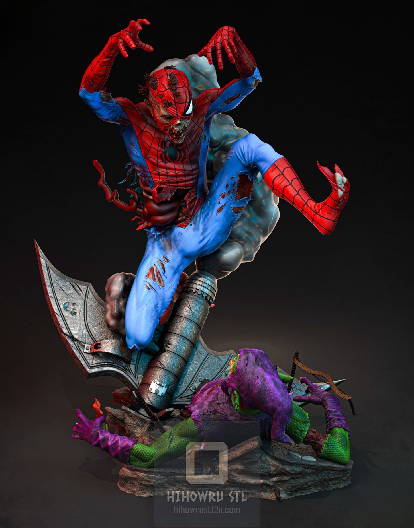 4411 Zombie Spider-Man - Marvel Comics  - STL 3D Print Files