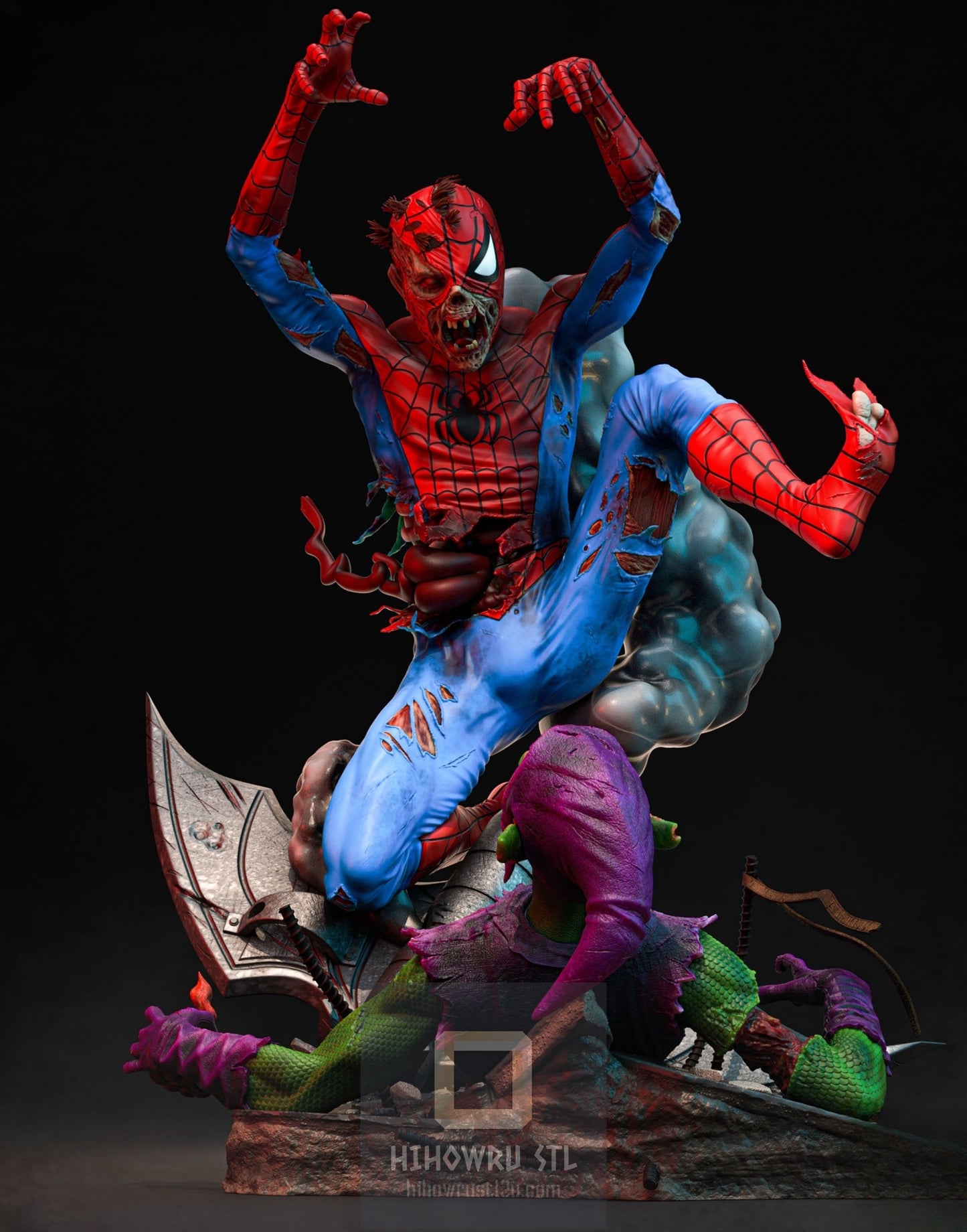 4411 Zombie Spider-Man - Marvel Comics  - STL 3D Print Files