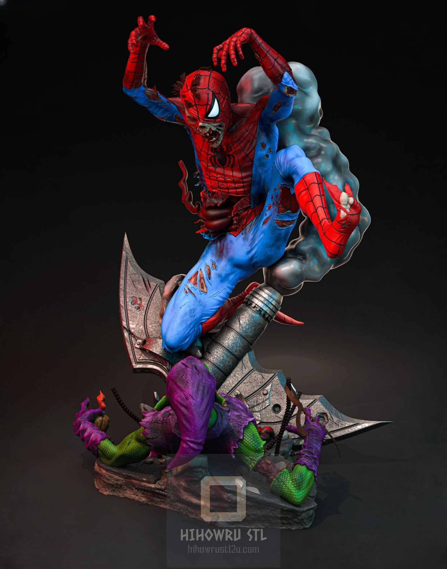 4411 Zombie Spider-Man - Marvel Comics  - STL 3D Print Files