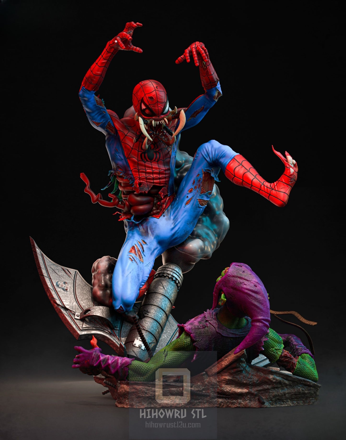 4411 Zombie Spider-Man - Marvel Comics  - STL 3D Print Files