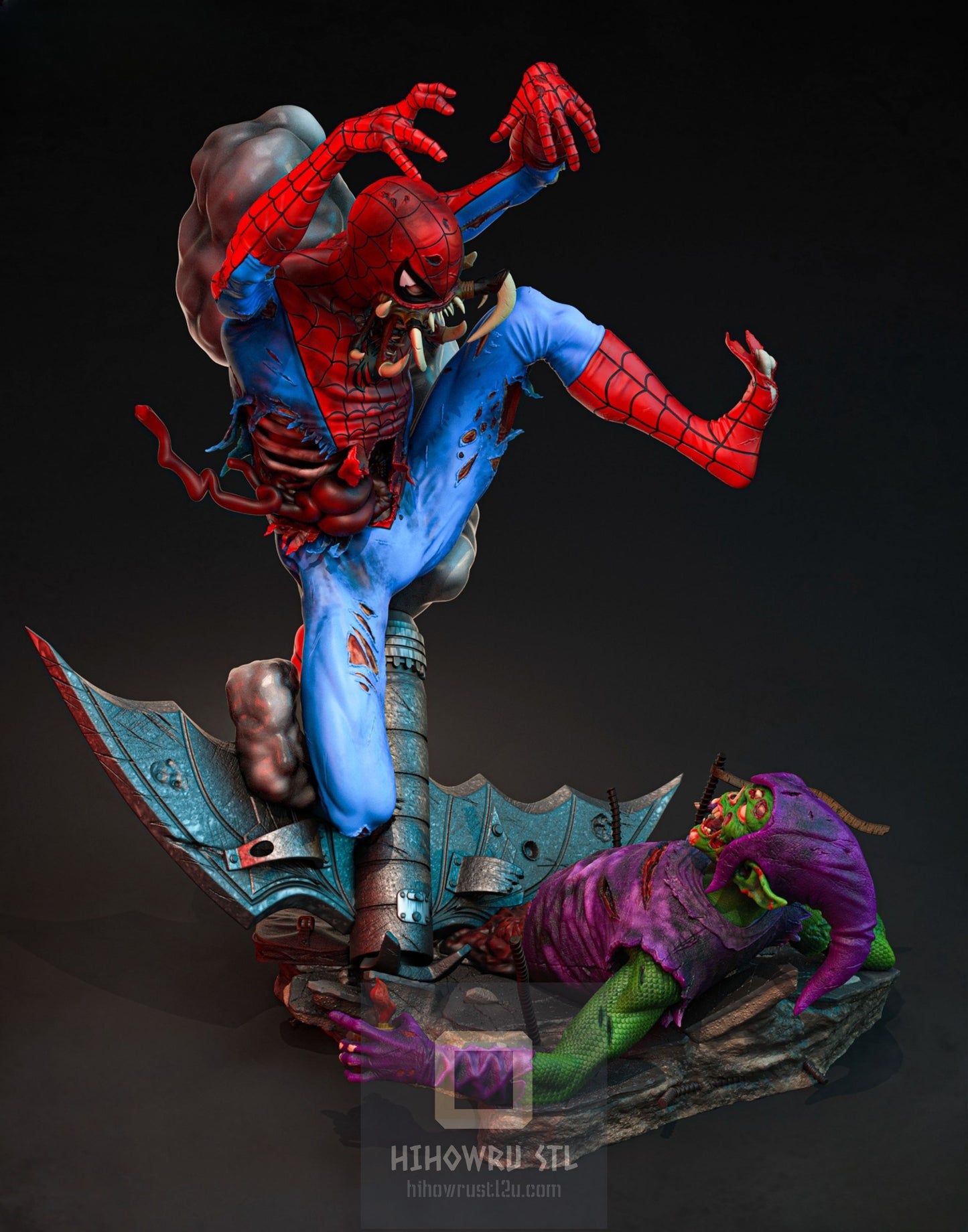 4411 Zombie Spider-Man - Marvel Comics  - STL 3D Print Files
