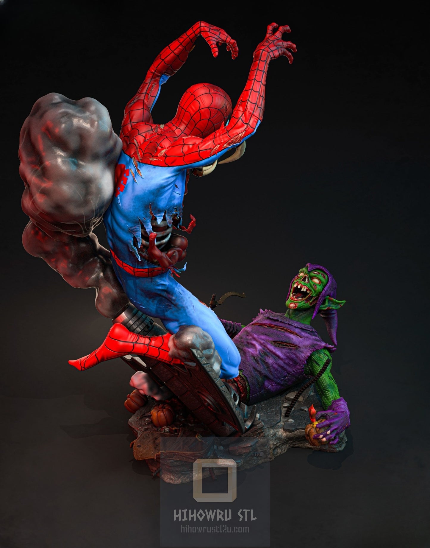 4411 Zombie Spider-Man - Marvel Comics  - STL 3D Print Files