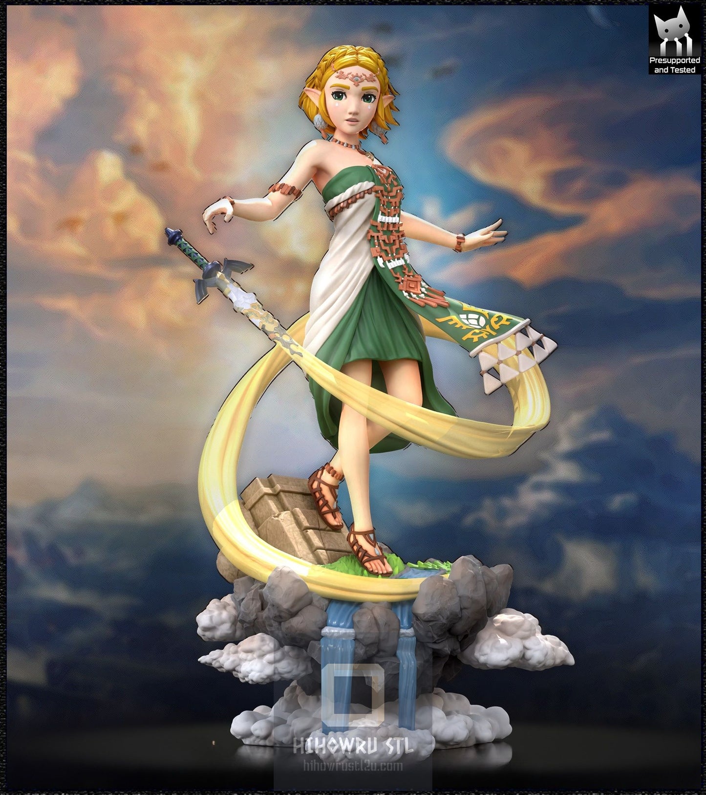 4562 Princess Zelda - The Legend of Zelda - STL 3D Print Files