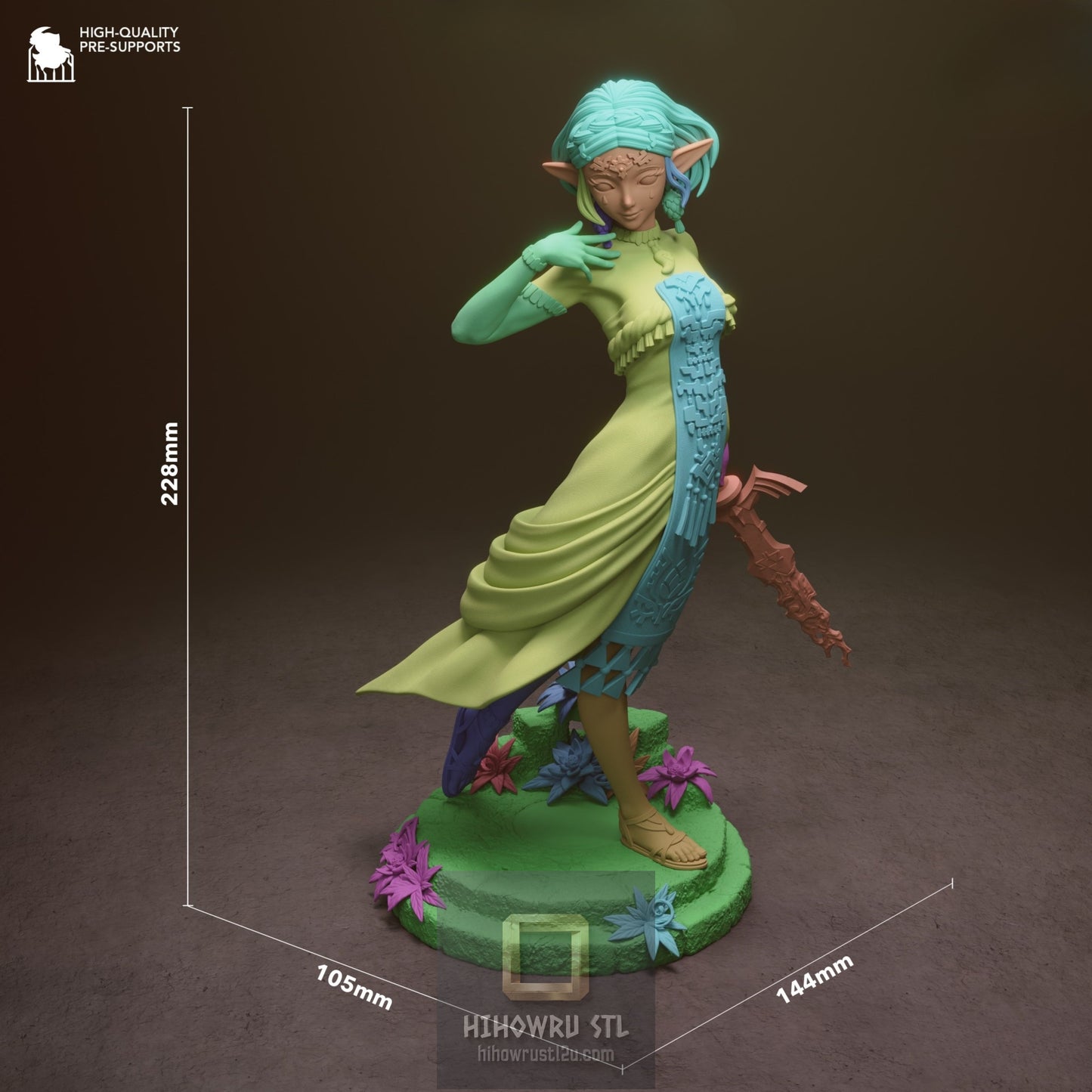 5180 Princess Zelda - The Legend of Zelda - STL 3D Print Files