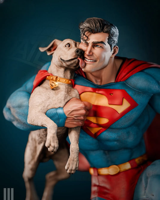 4163 Superman And Krypto - STL 3D Print Files