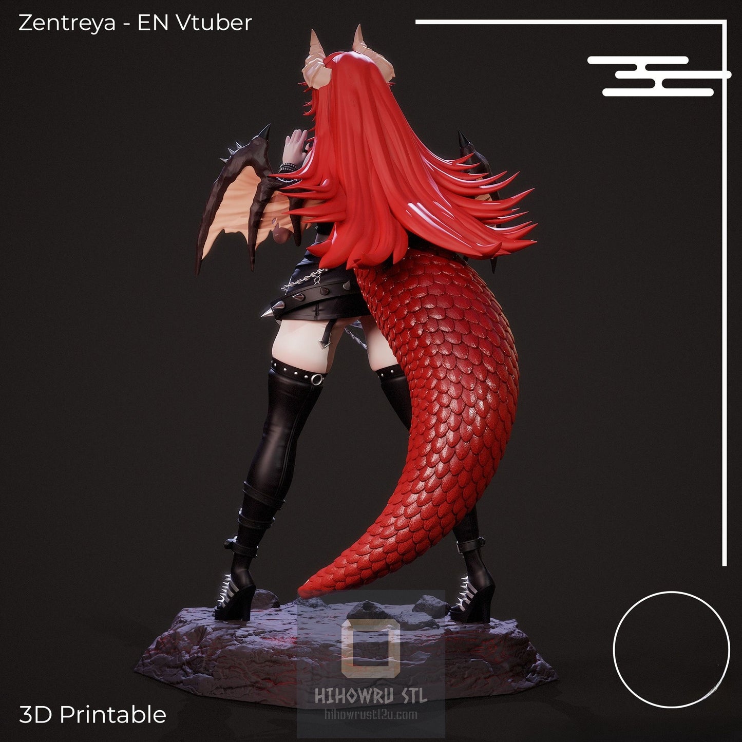4587 Zentreya - Virtual YouTuber - STL 3D Print Files