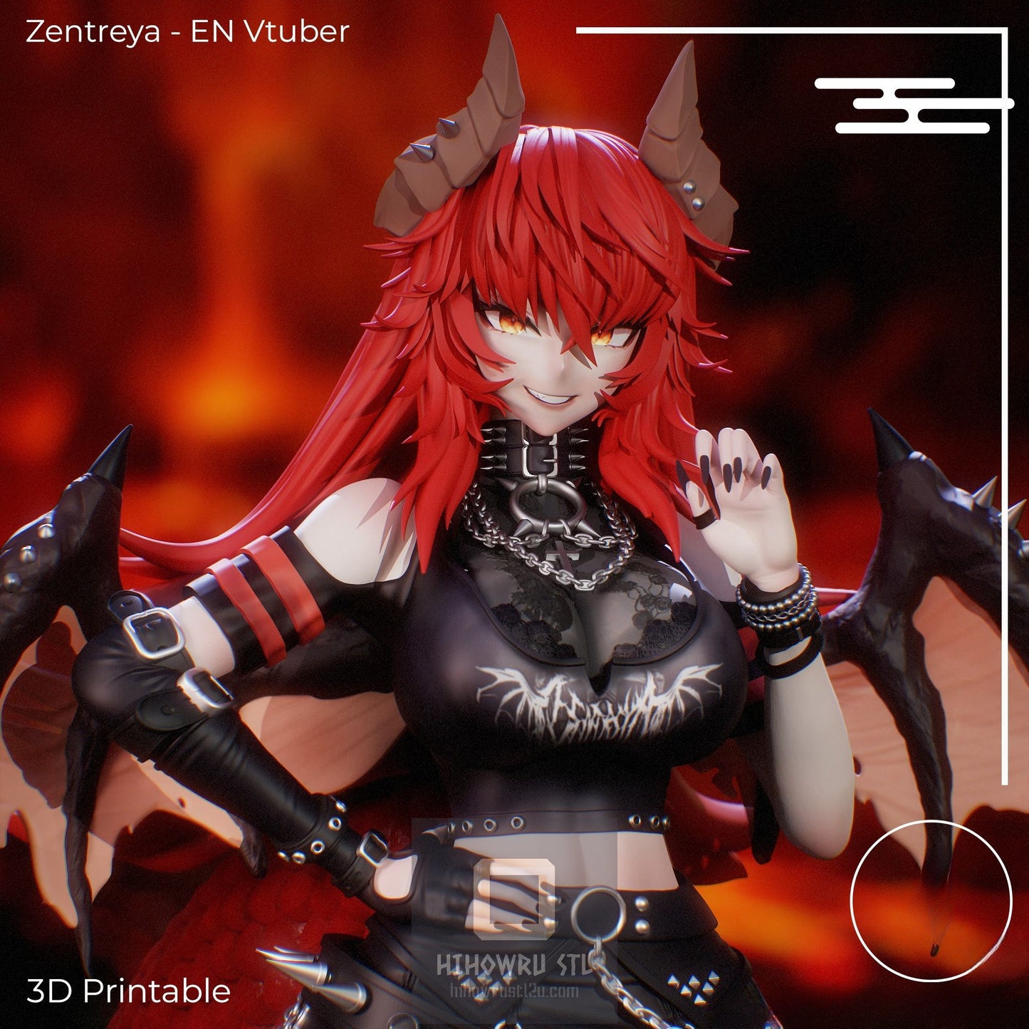 4587 Zentreya - Virtual YouTuber - STL 3D Print Files