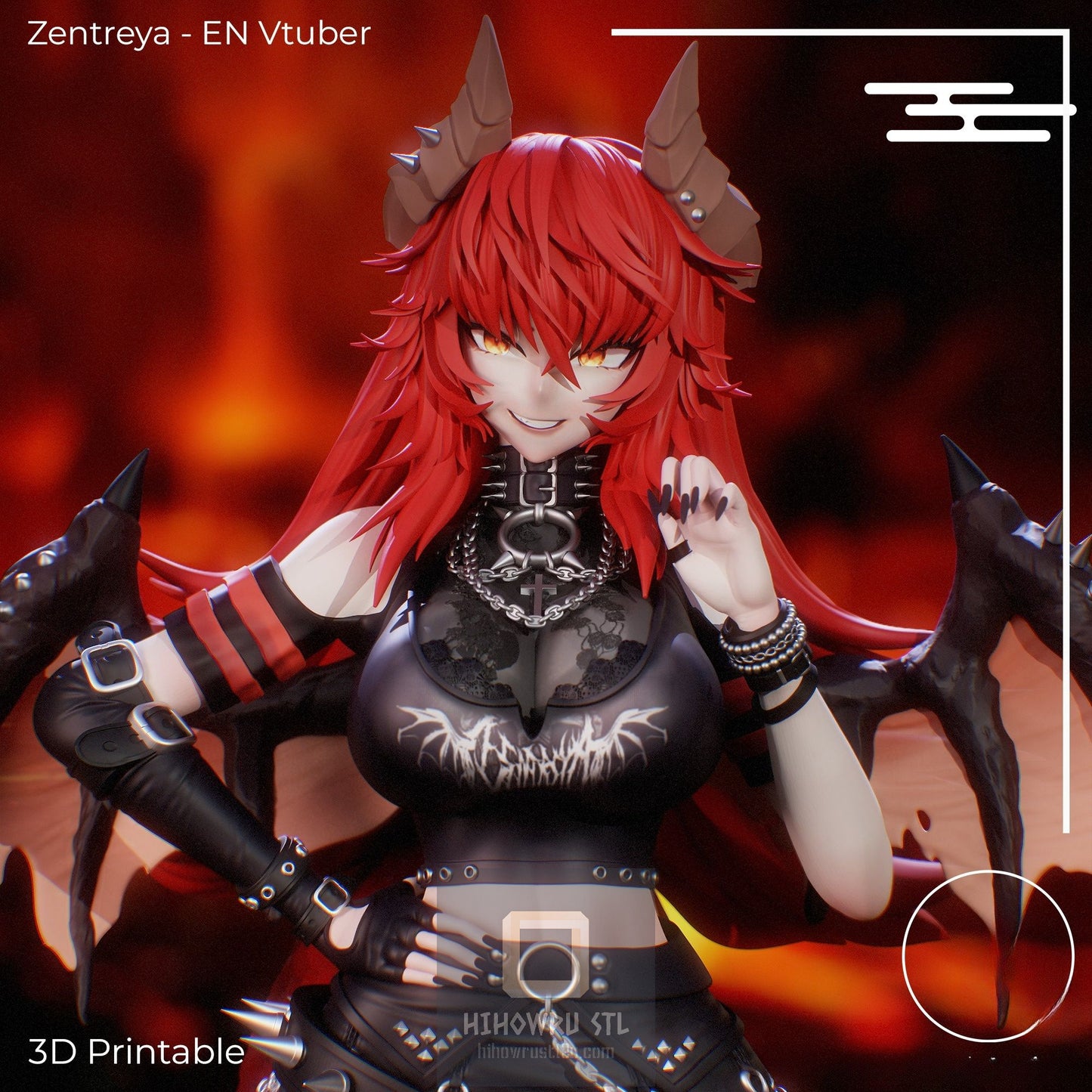 4587 Zentreya - Virtual YouTuber - STL 3D Print Files