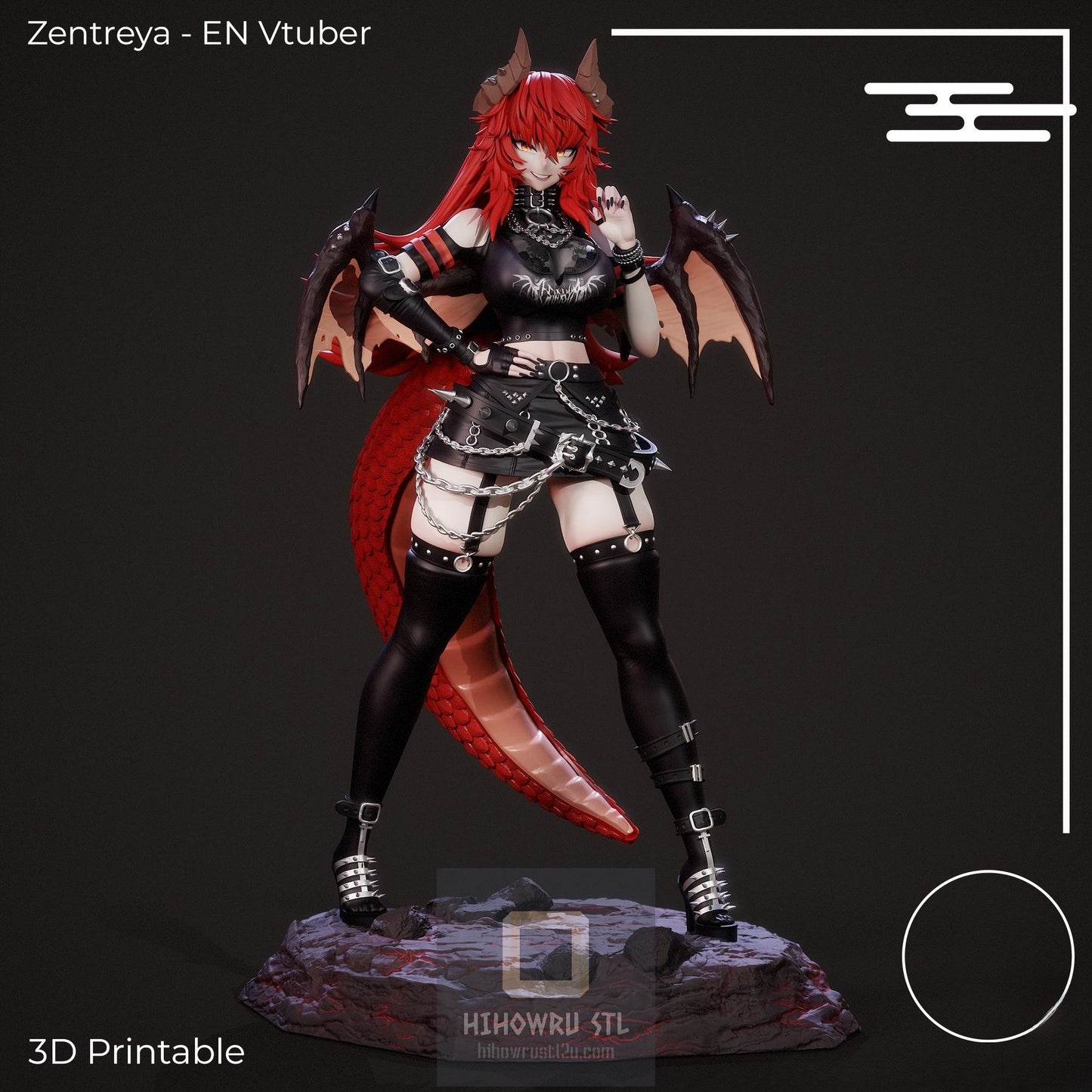 4587 Zentreya - Virtual YouTuber - STL 3D Print Files