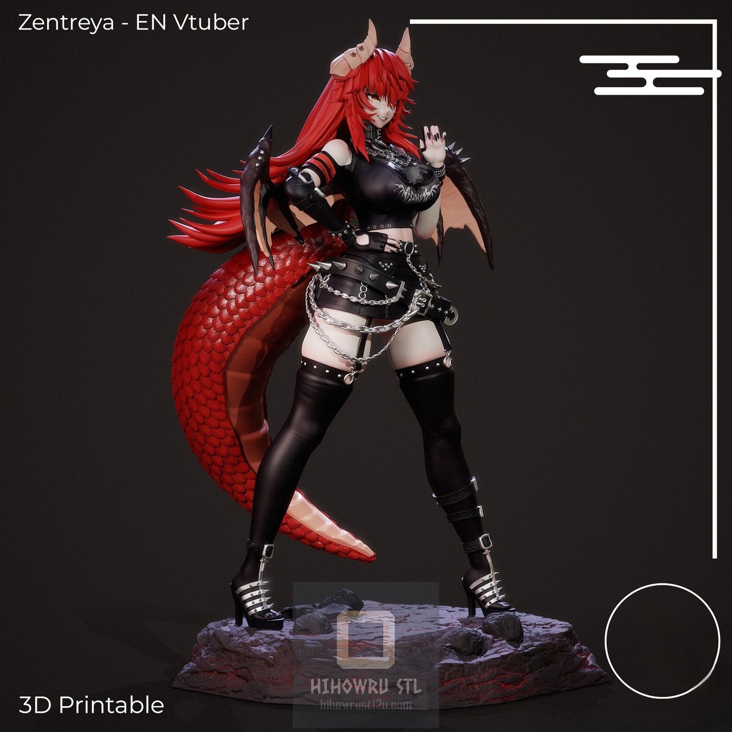 4587 Zentreya - Virtual YouTuber - STL 3D Print Files