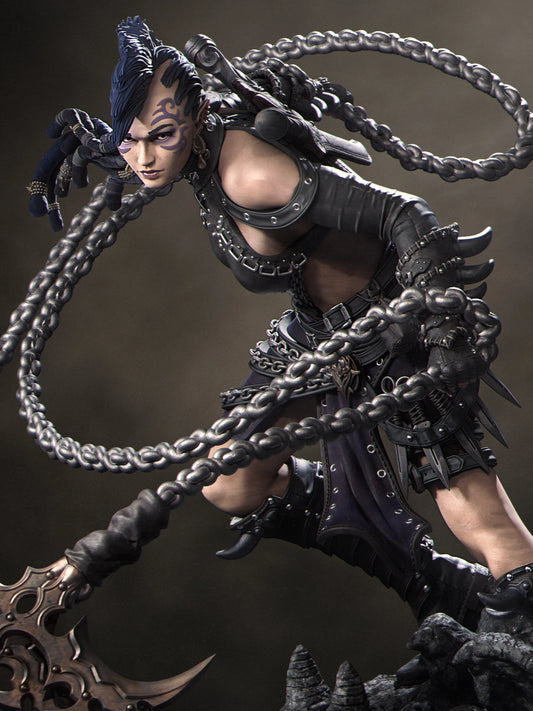 4107 Zestari - Shadow Elf Warrior - STL 3D Print Files