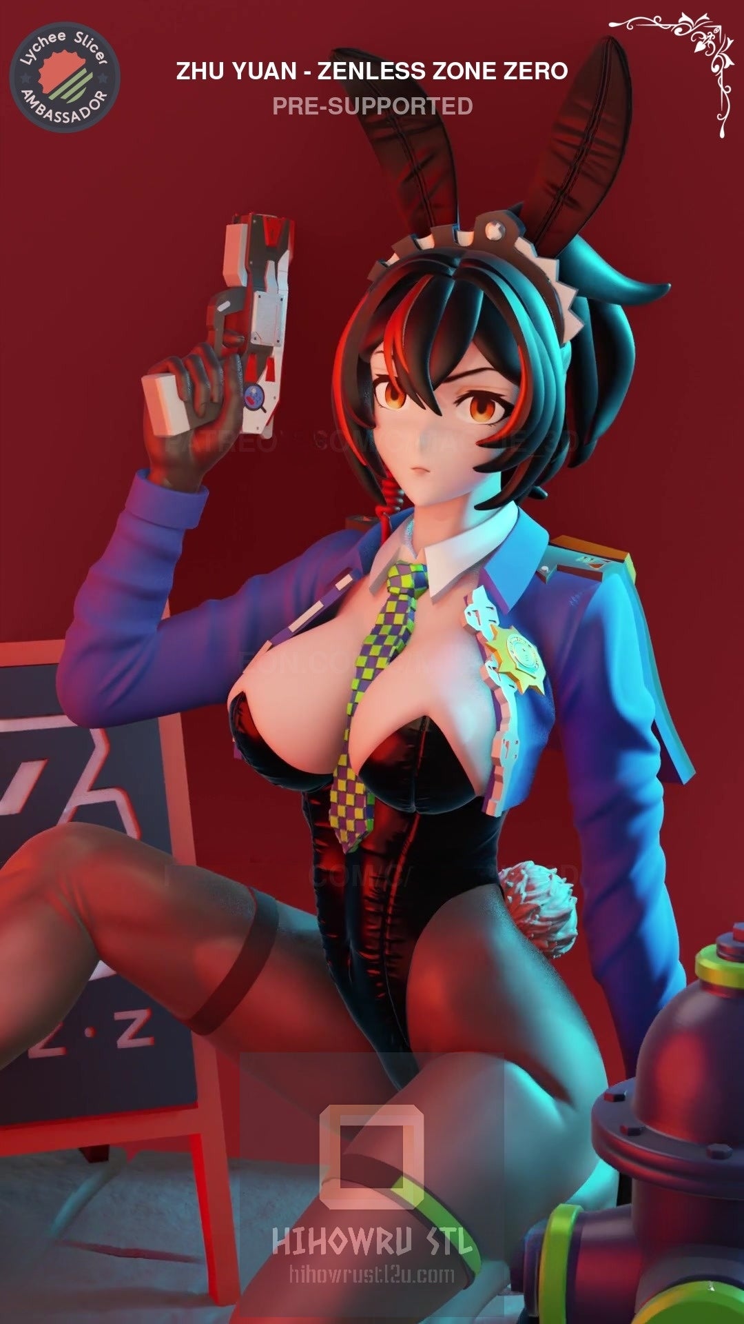 4371 Zhu Yuan NSFW - Zenless Zone Zero - STL 3D Print Files