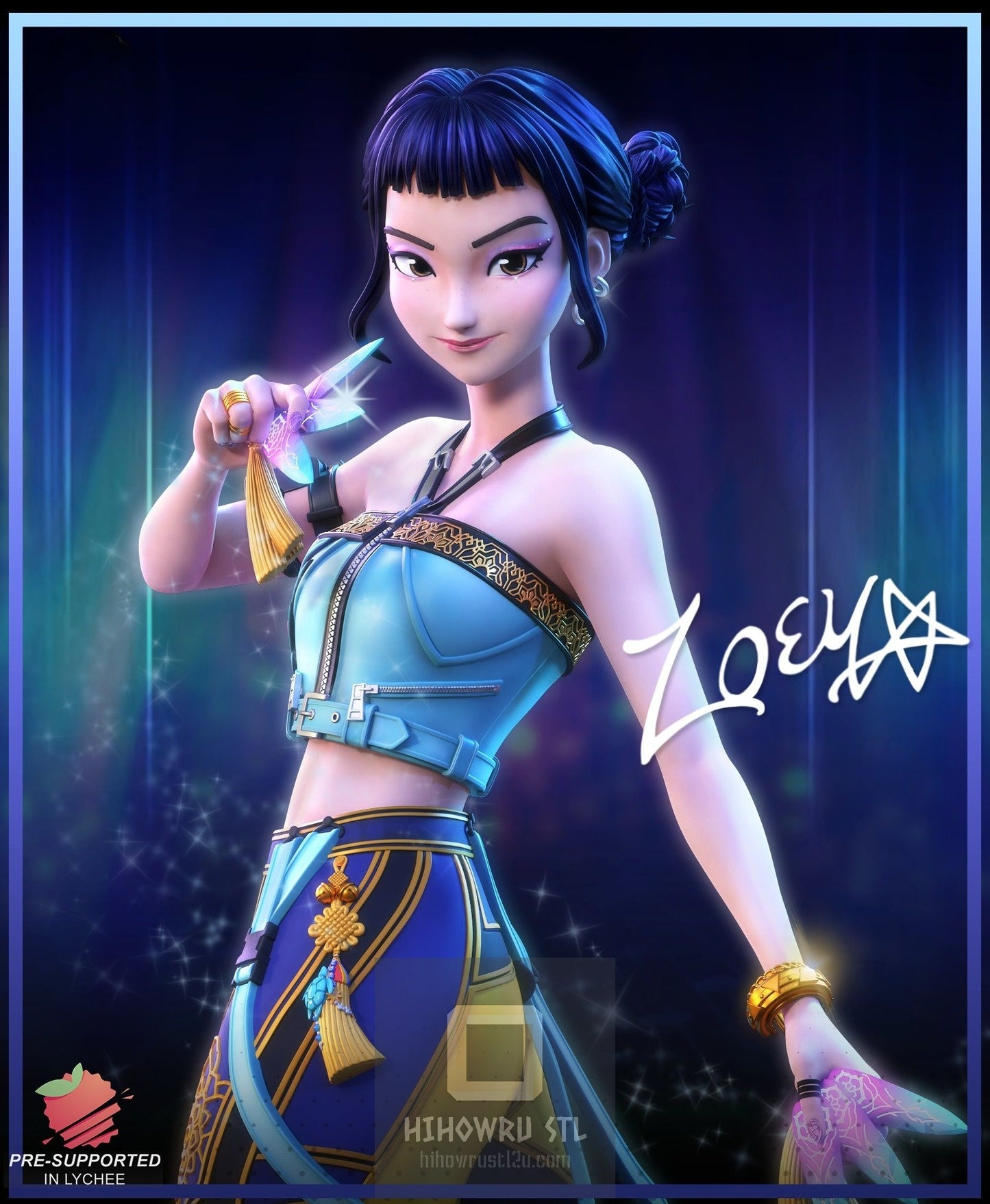 4367 Zoey - KPop Demon Hunters - STL 3D Print Files