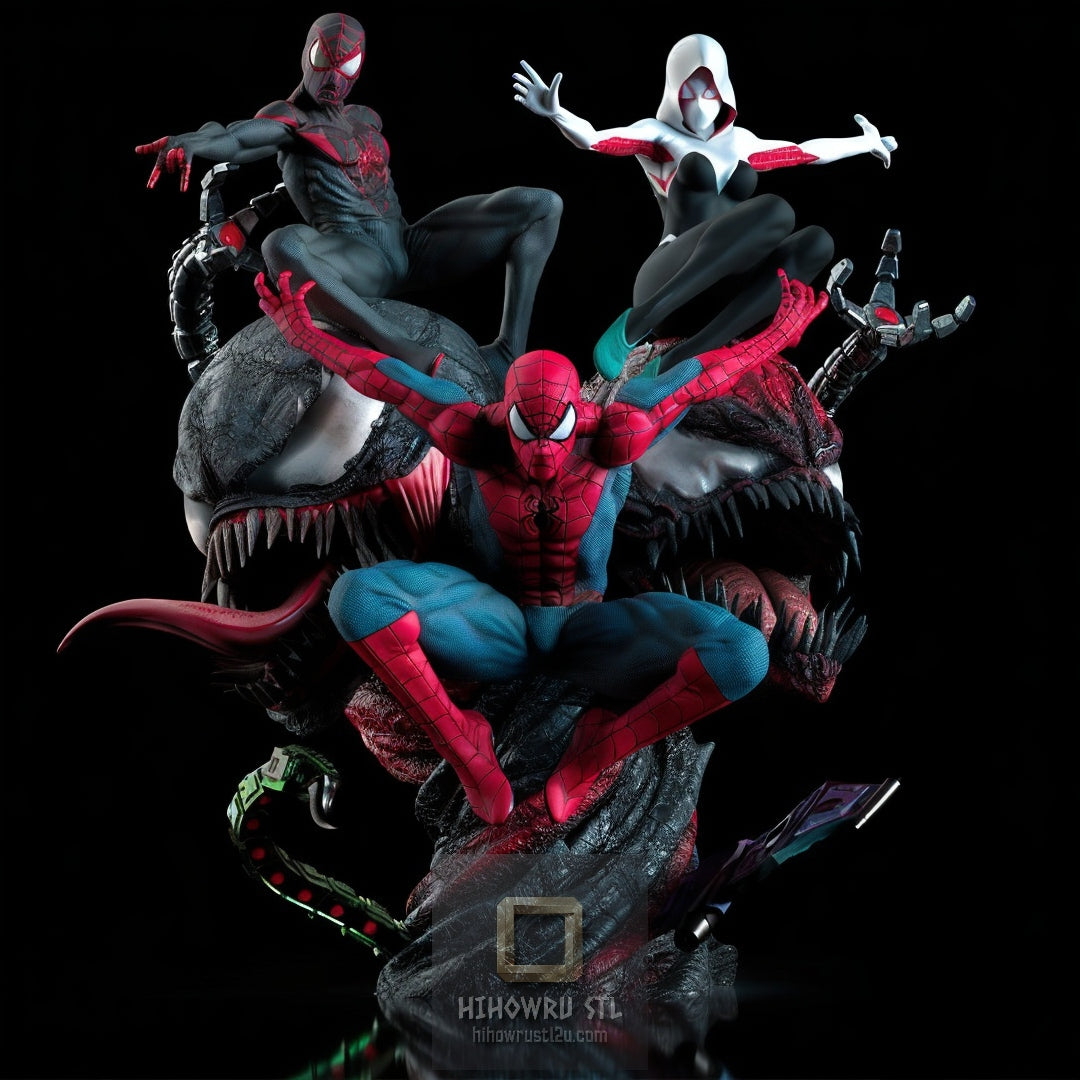 5492 Spider-Man DIORAMA - Spider-Verse - STL 3D Print Files