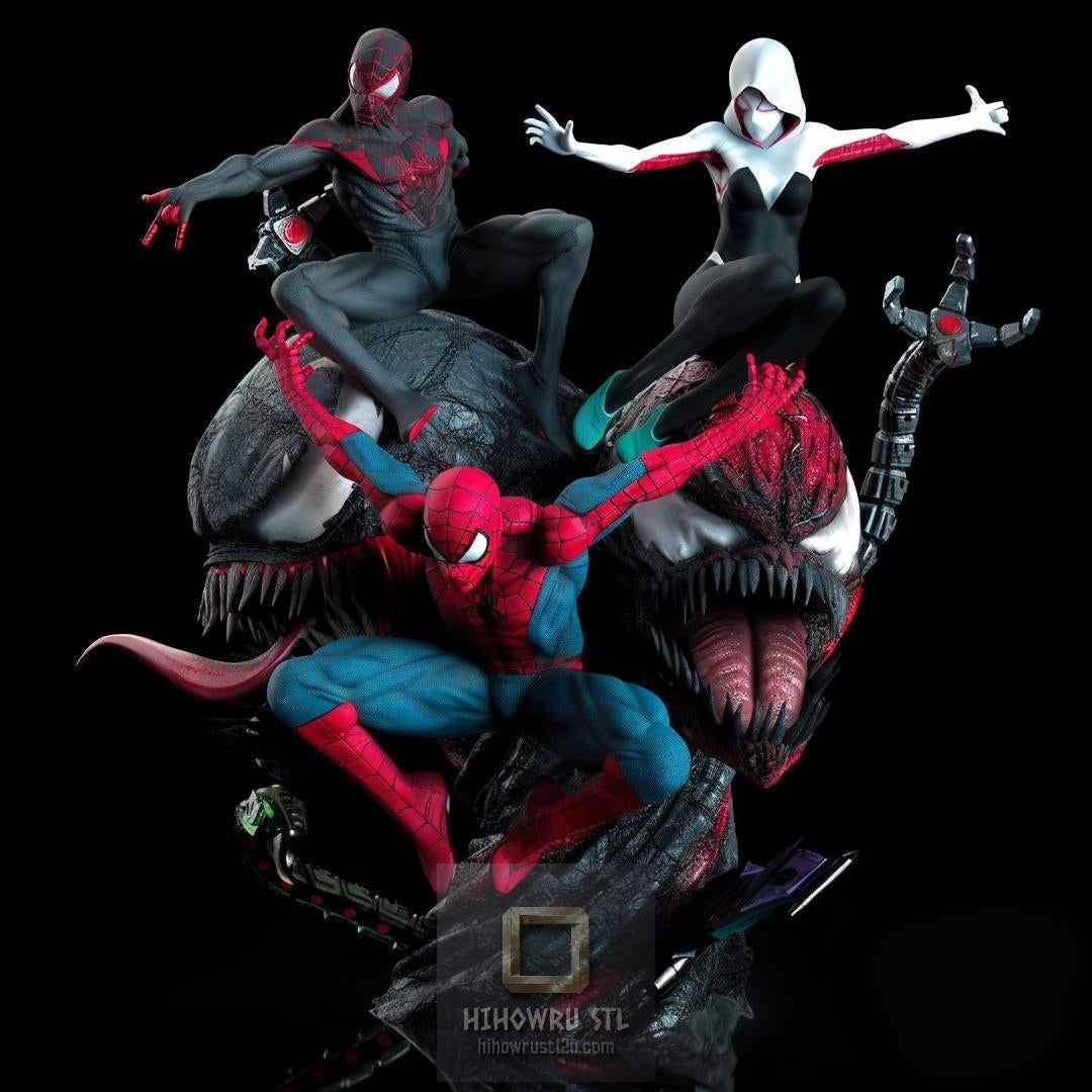 5492 Spider-Man DIORAMA - Spider-Verse - STL 3D Print Files