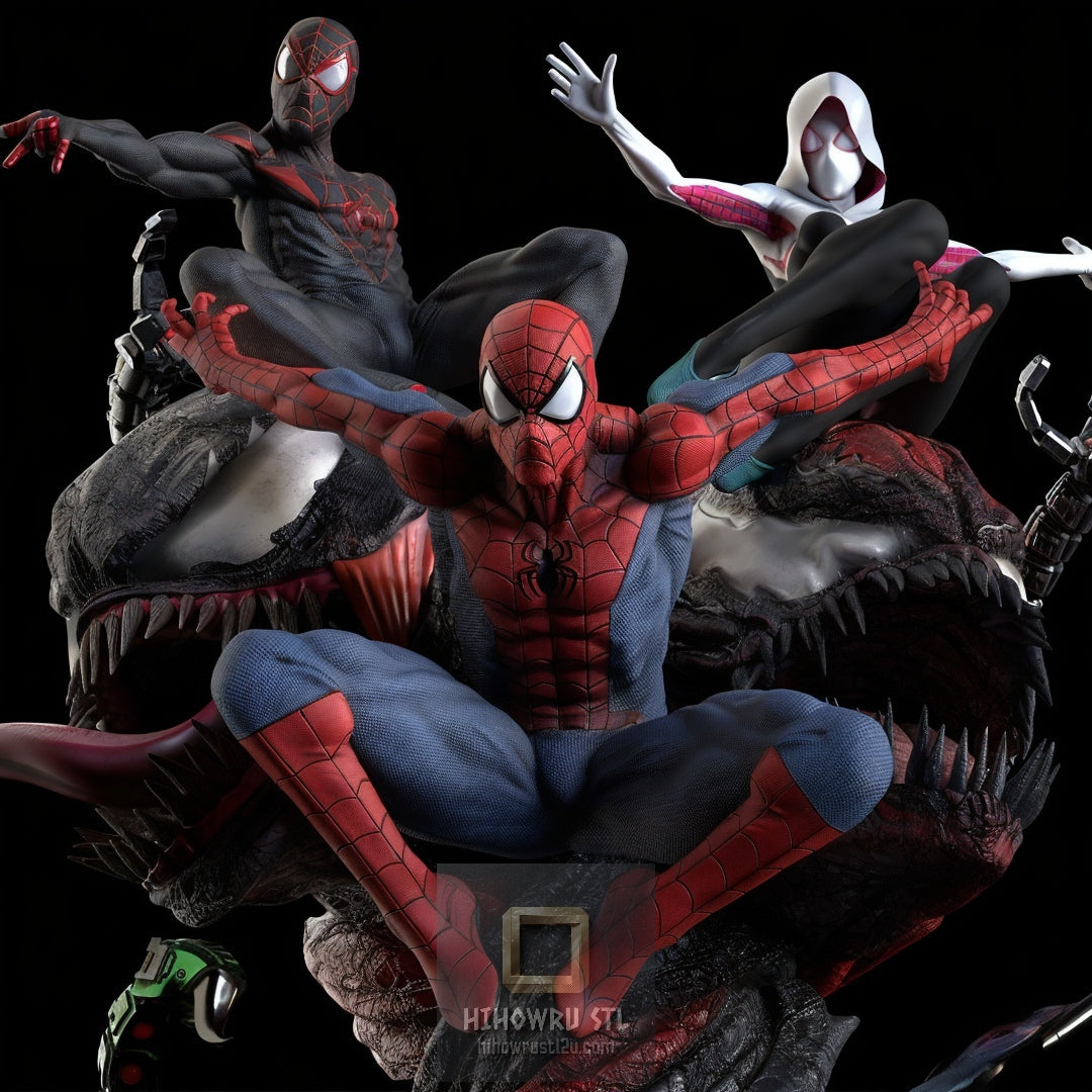5492 Spider-Man DIORAMA - Spider-Verse - STL 3D Print Files