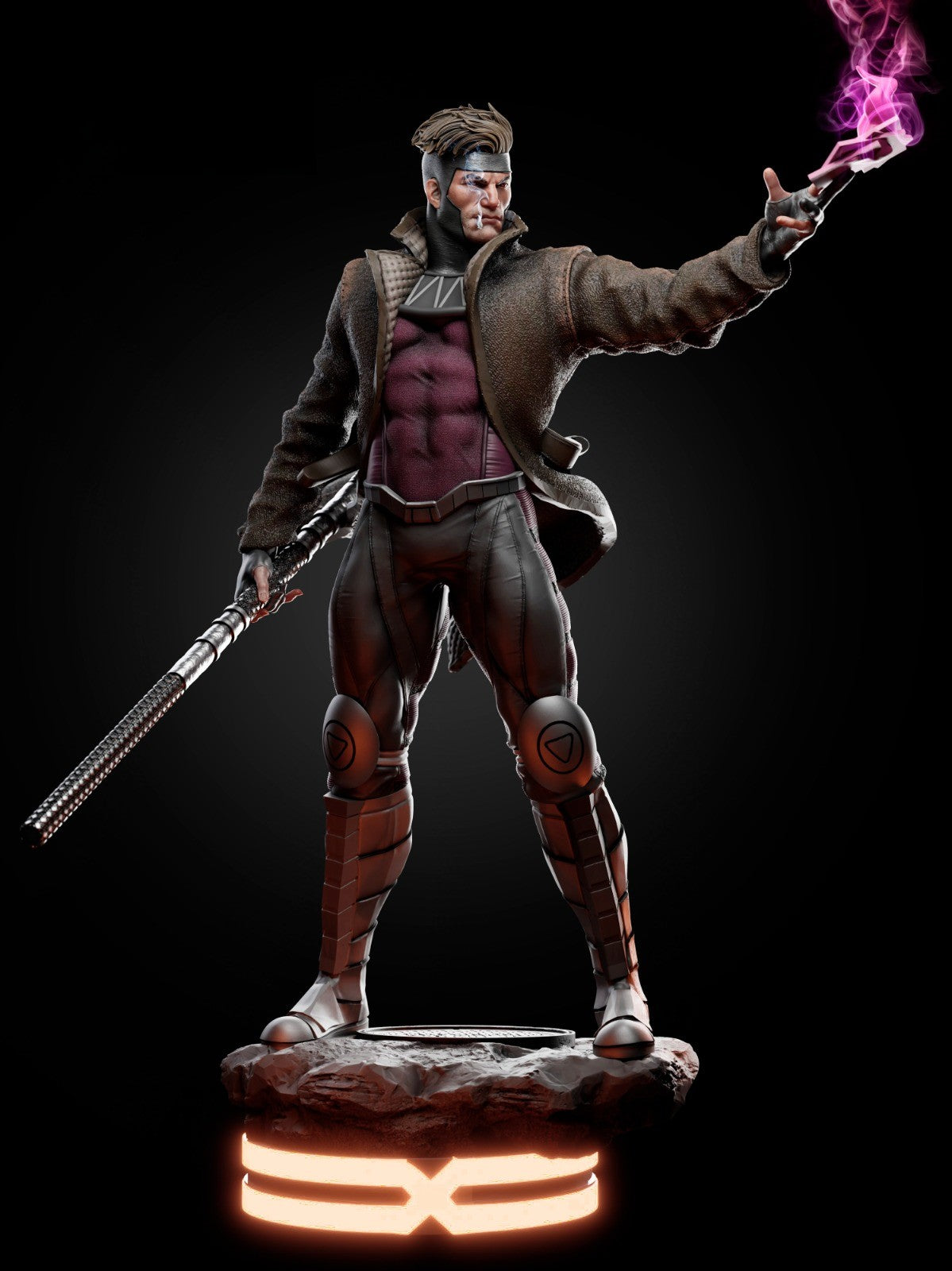 1632 Gambit - X-MEN - STL 3D Print Files