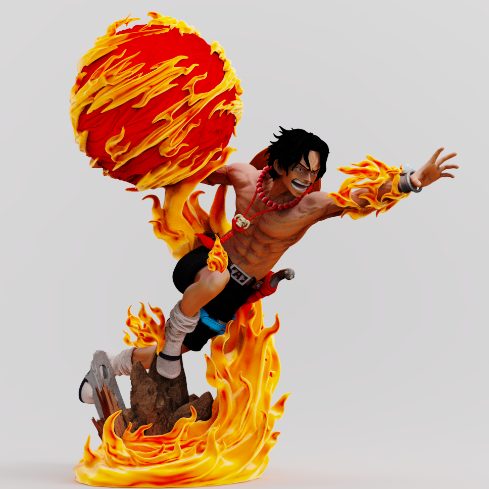 2138 Portgas D. Ace - One Piece - STL 3D Print Files