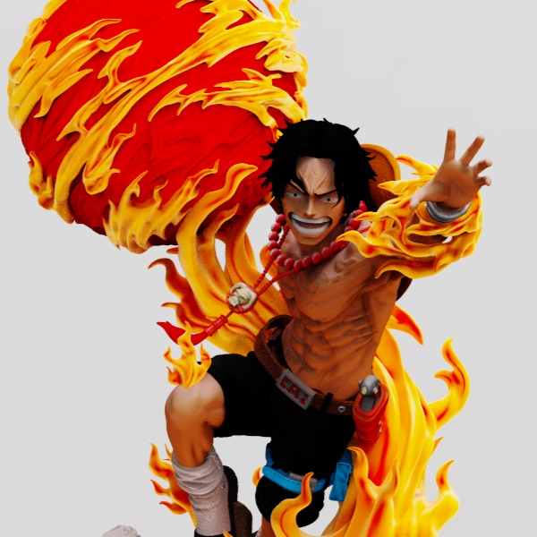 2138 Portgas D. Ace - One Piece - STL 3D Print Files