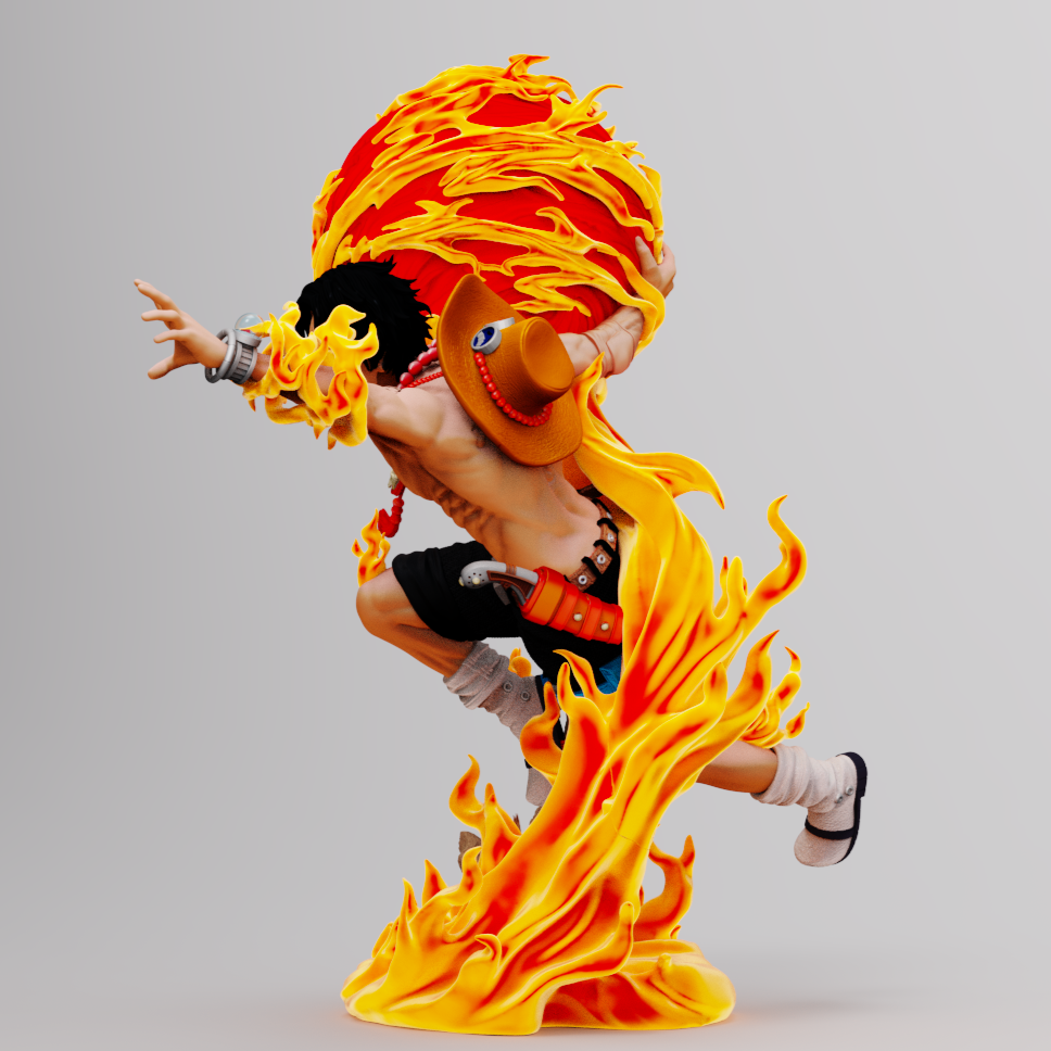 2138 Portgas D. Ace - One Piece - STL 3D Print Files