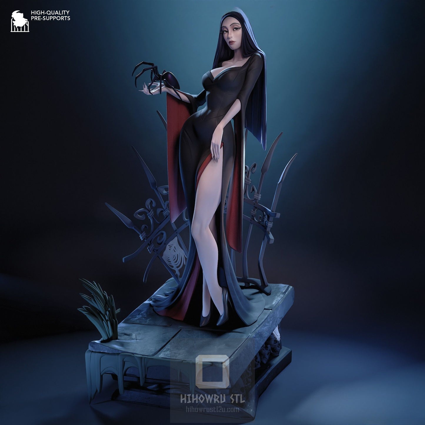 4570 Wednesday AND Morticia Addams - Addams Family - STL 3D Print Files