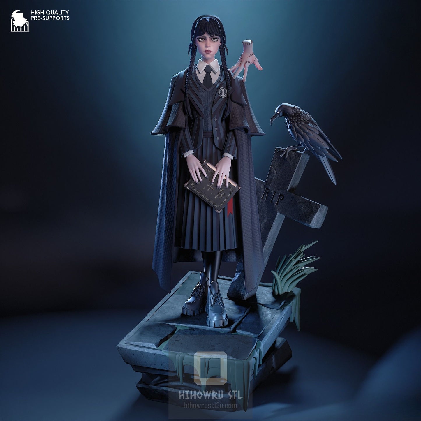 4570 Wednesday AND Morticia Addams - Addams Family - STL 3D Print Files