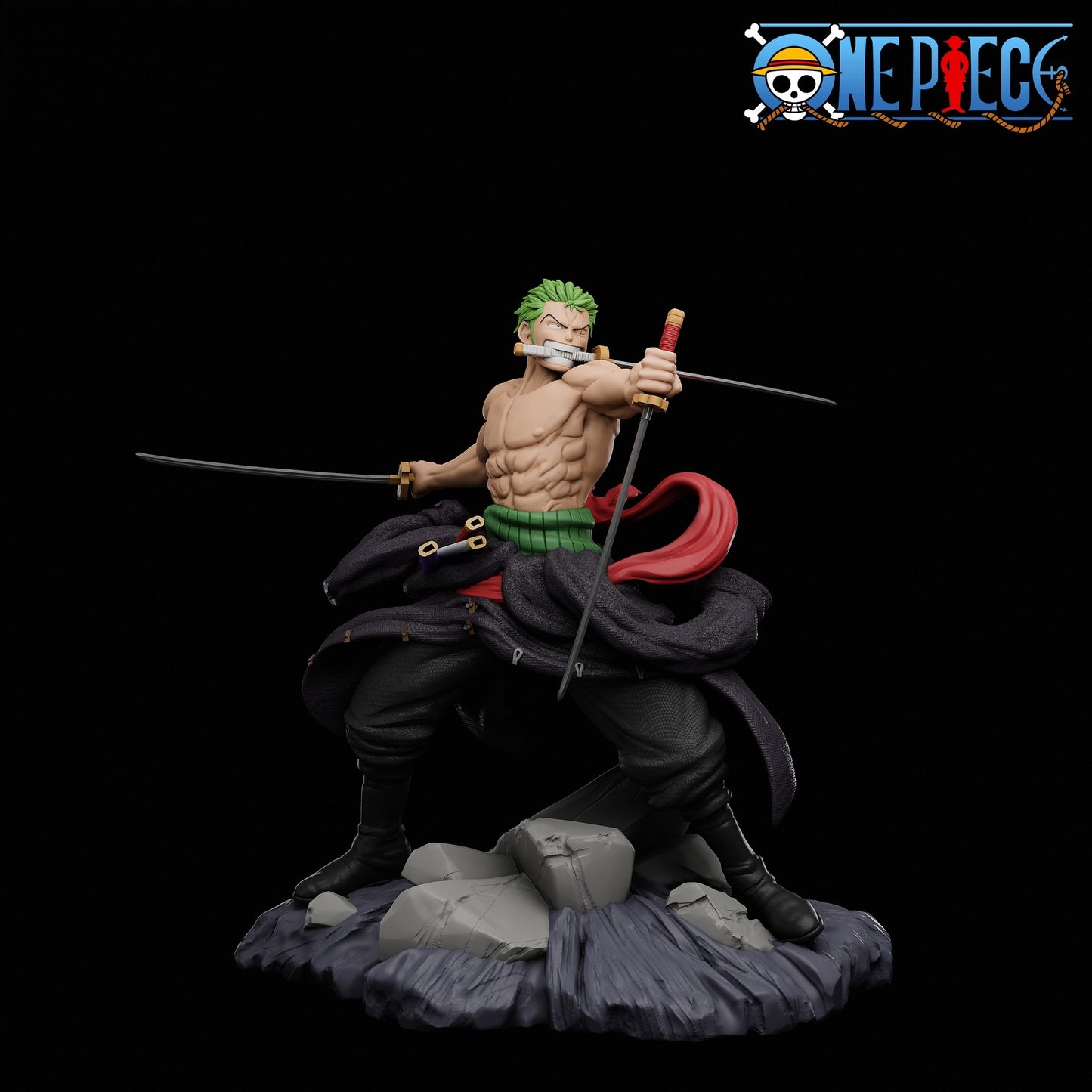 2210 Zoro vs Mihawk - One Piece - STL 3D Print Files