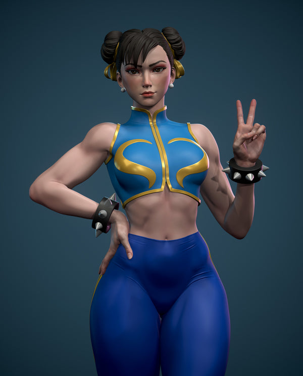 3173 Chun-Li - Street Fighter - STL 3D Print Files – My Stl