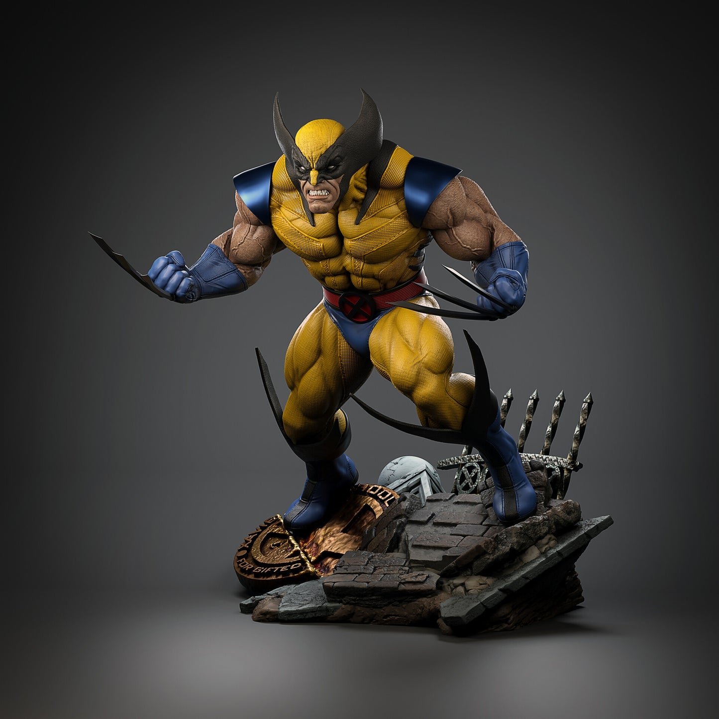 1726 Wolverine Comic - X-men - STL 3D Print Files