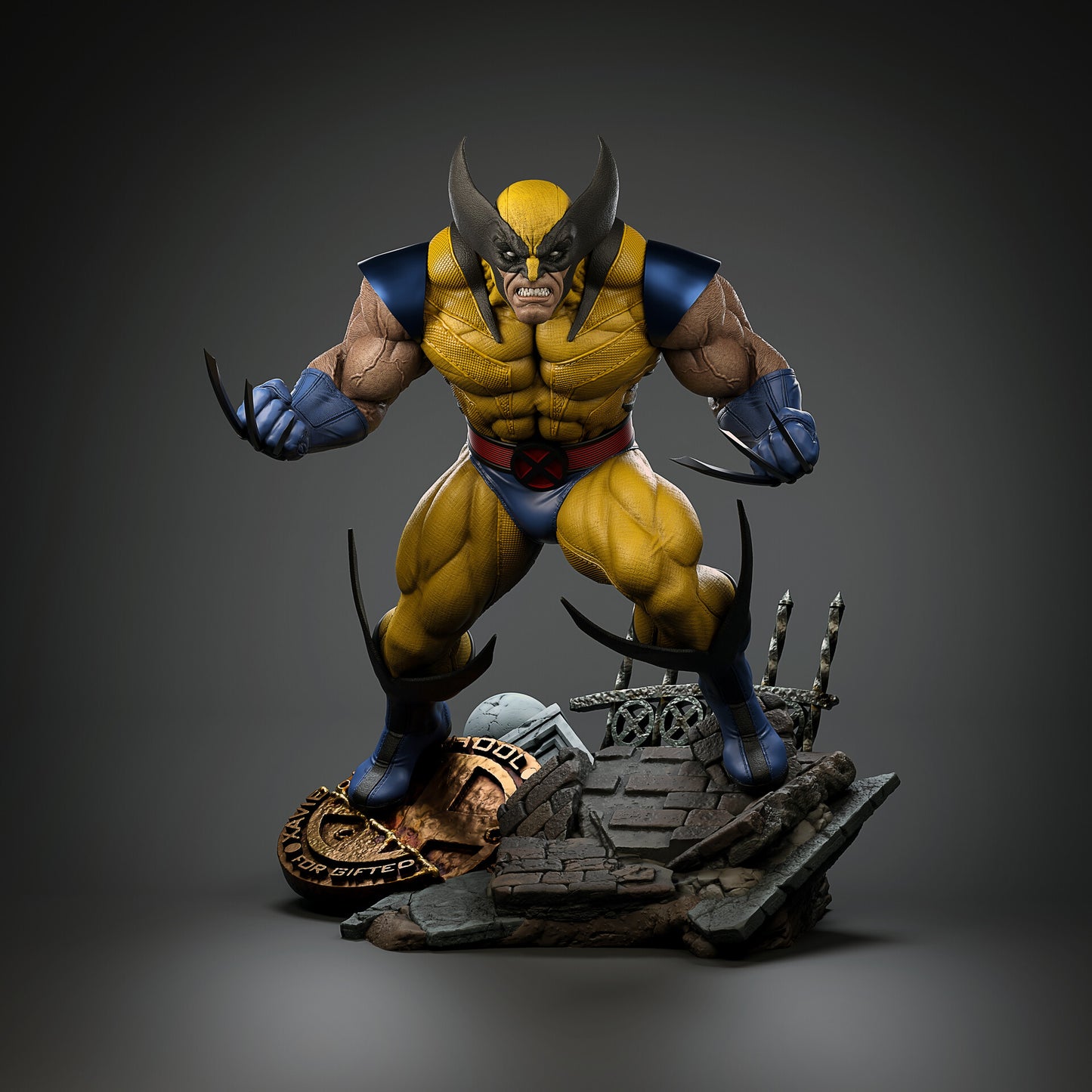 1726 Wolverine Comic - X-men - STL 3D Print Files