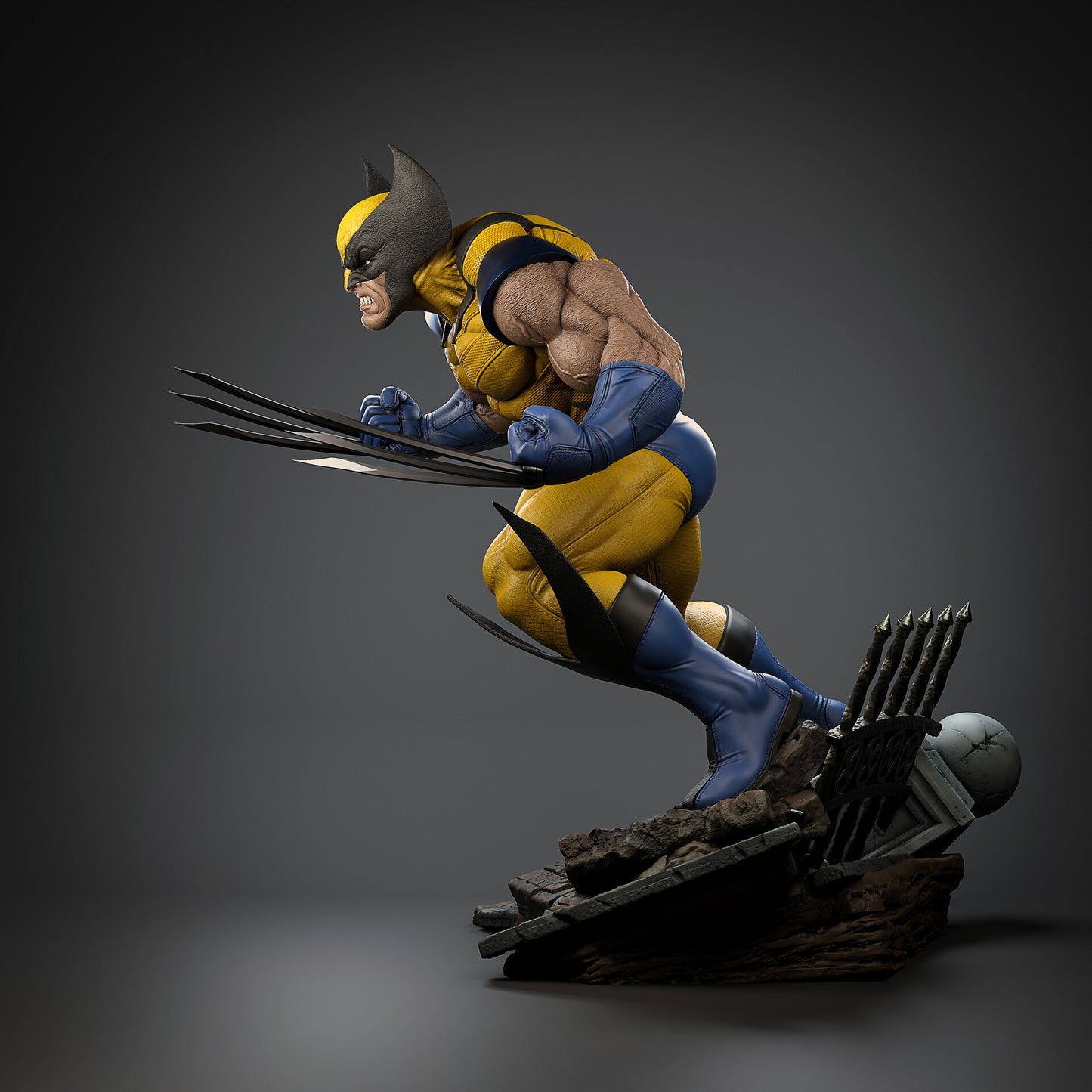 1726 Wolverine Comic - X-men - STL 3D Print Files