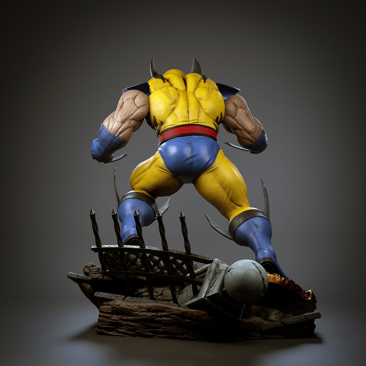 1726 Wolverine Comic - X-men - STL 3D Print Files