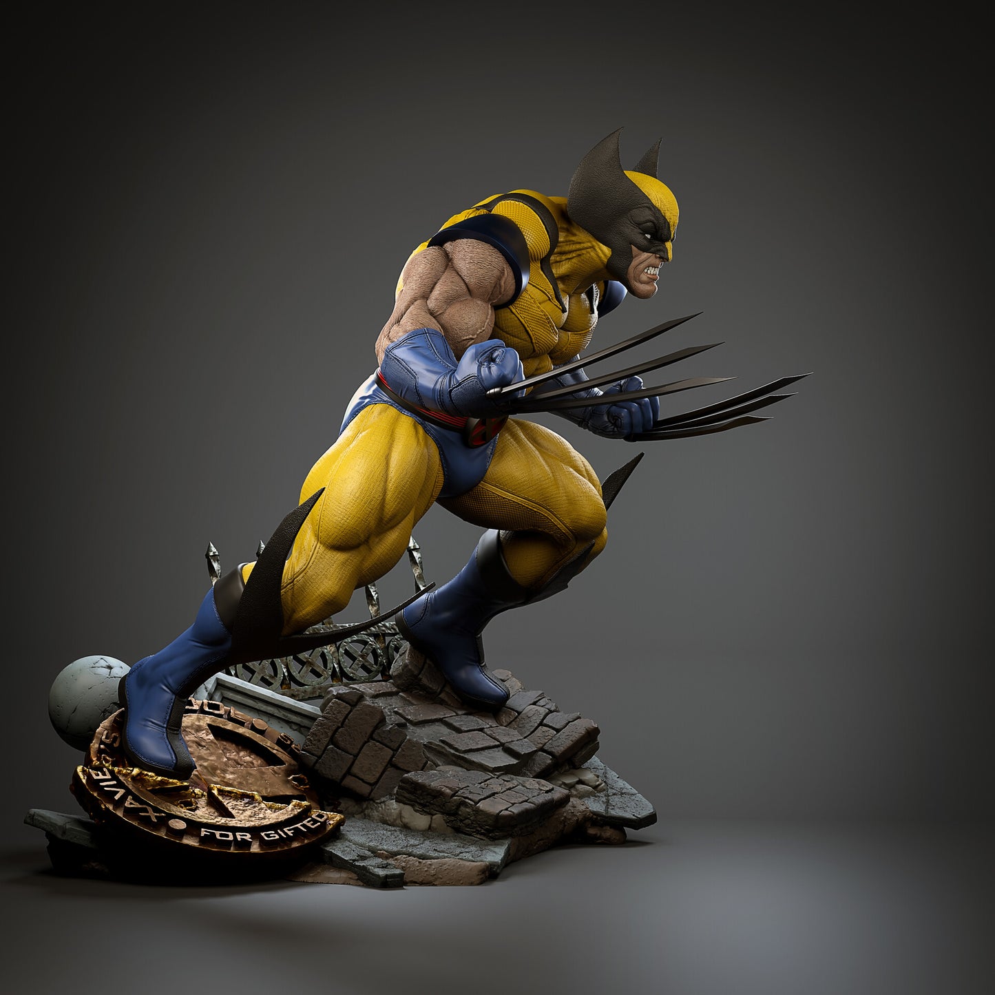 1726 Wolverine Comic - X-men - STL 3D Print Files