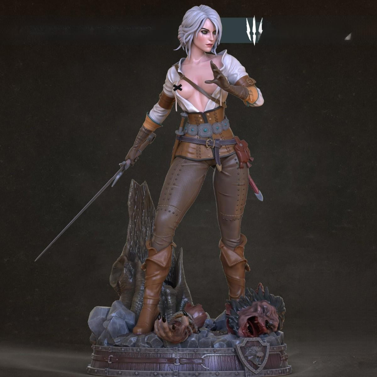 1760 Ciri NSFW - Witcher - STL 3D Print Files