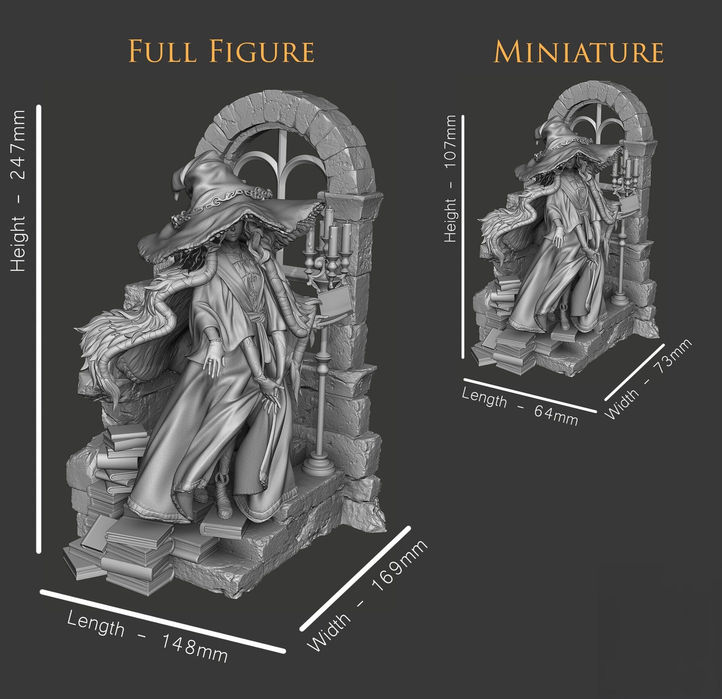 2100 Ranni the Witch - Elden Ring - STL 3D Print Files