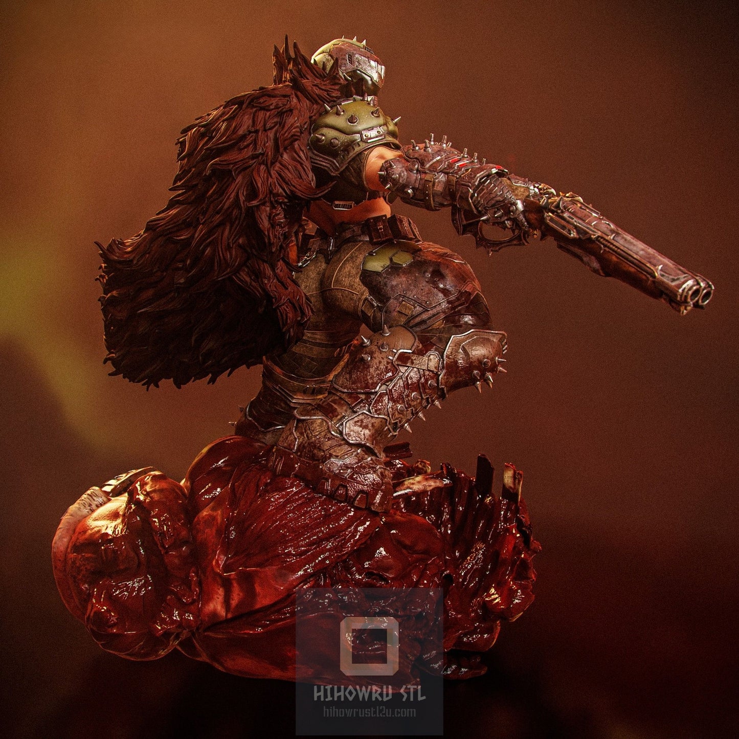 4455 Doom Girl NSFW - The Dark Ages - STL 3D Print Files