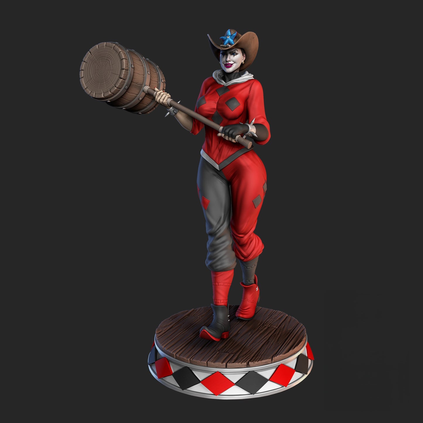 1649 Harley Quinn NSFW - Death Metal - STL 3D Print Files