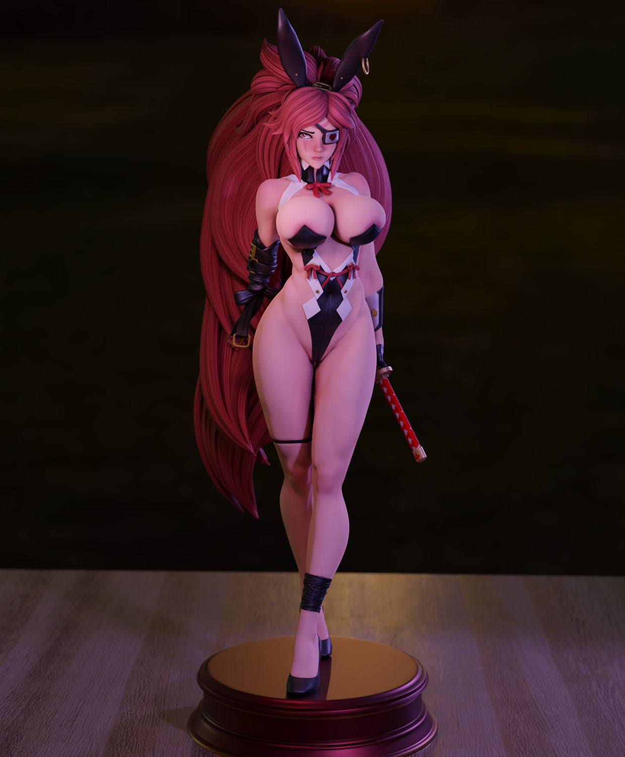 3132 Baiken NSFW - Guilty Gear - STL 3D Print Files