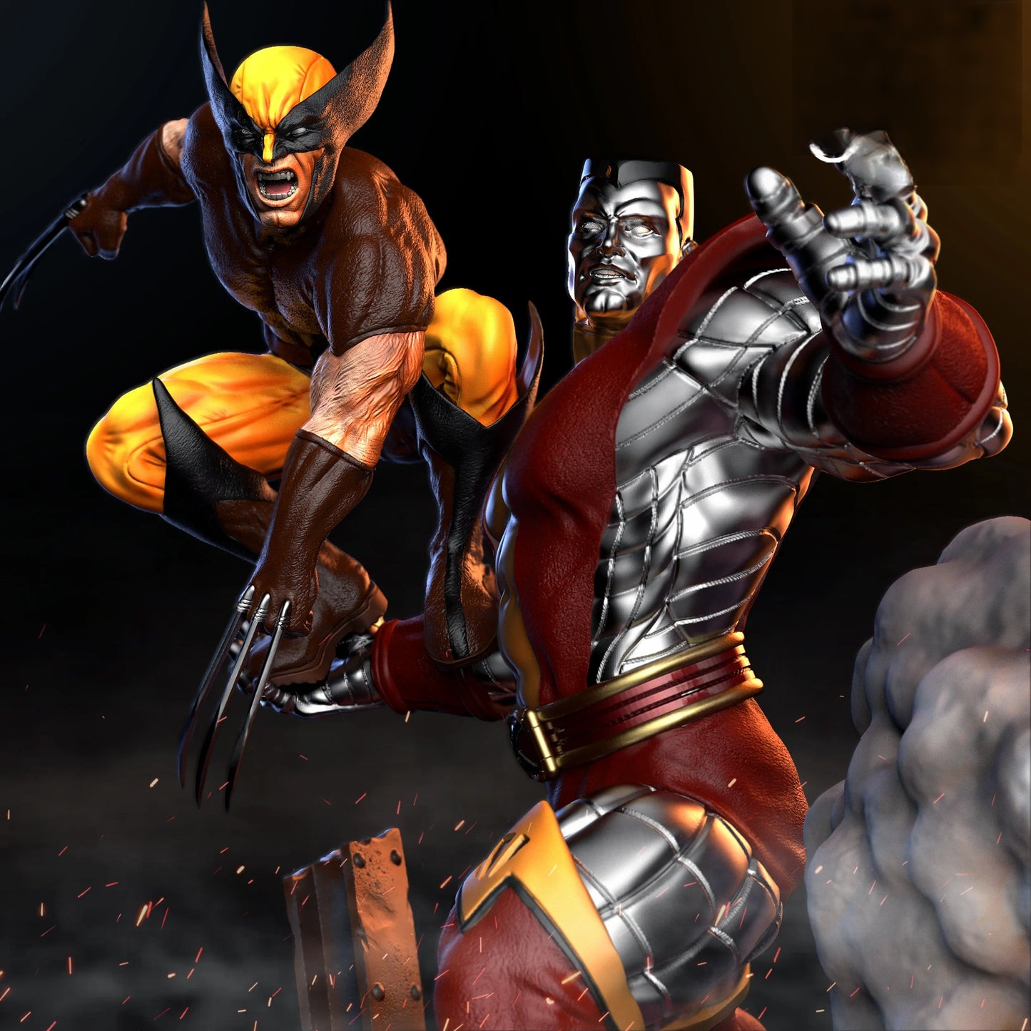 2089 FASTBALL SPECIAL - WOLVERINE & COLOSSUS - STL 3D Print Files