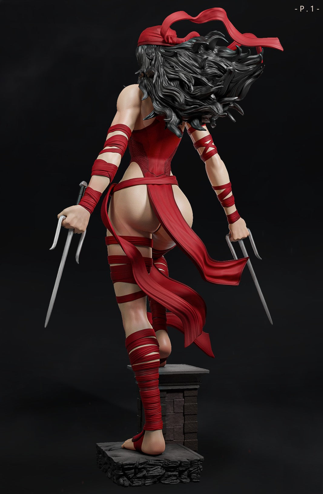 1668 Elektra - Marvel Comics - STL 3D Print Files