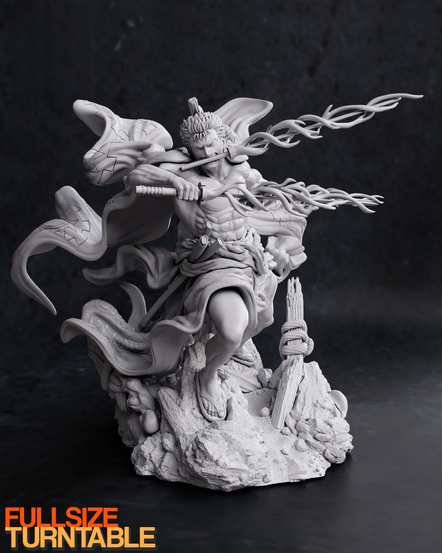 1737 Wano Zoro - One Piece - STL 3D Print Files