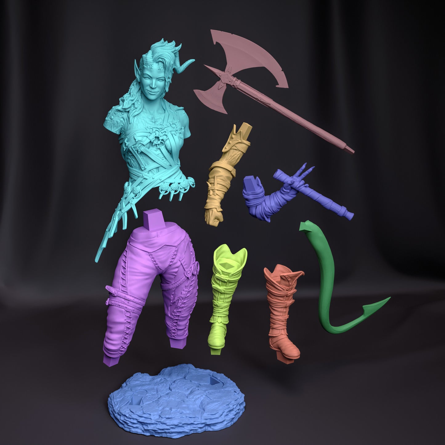 1669 Karlach - Baldurs Gate 3 - STL 3D Print Files