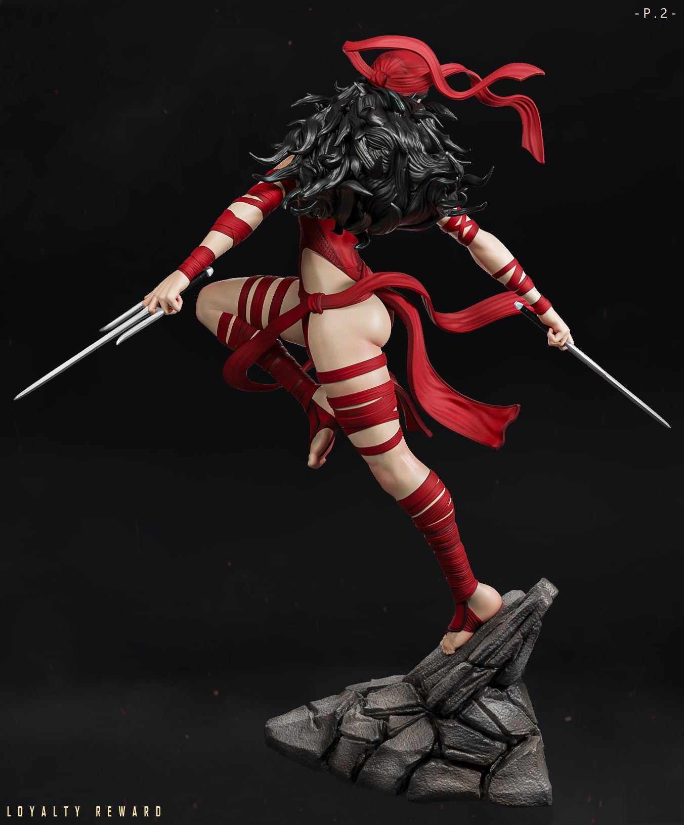 1668 Elektra - Marvel Comics - STL 3D Print Files