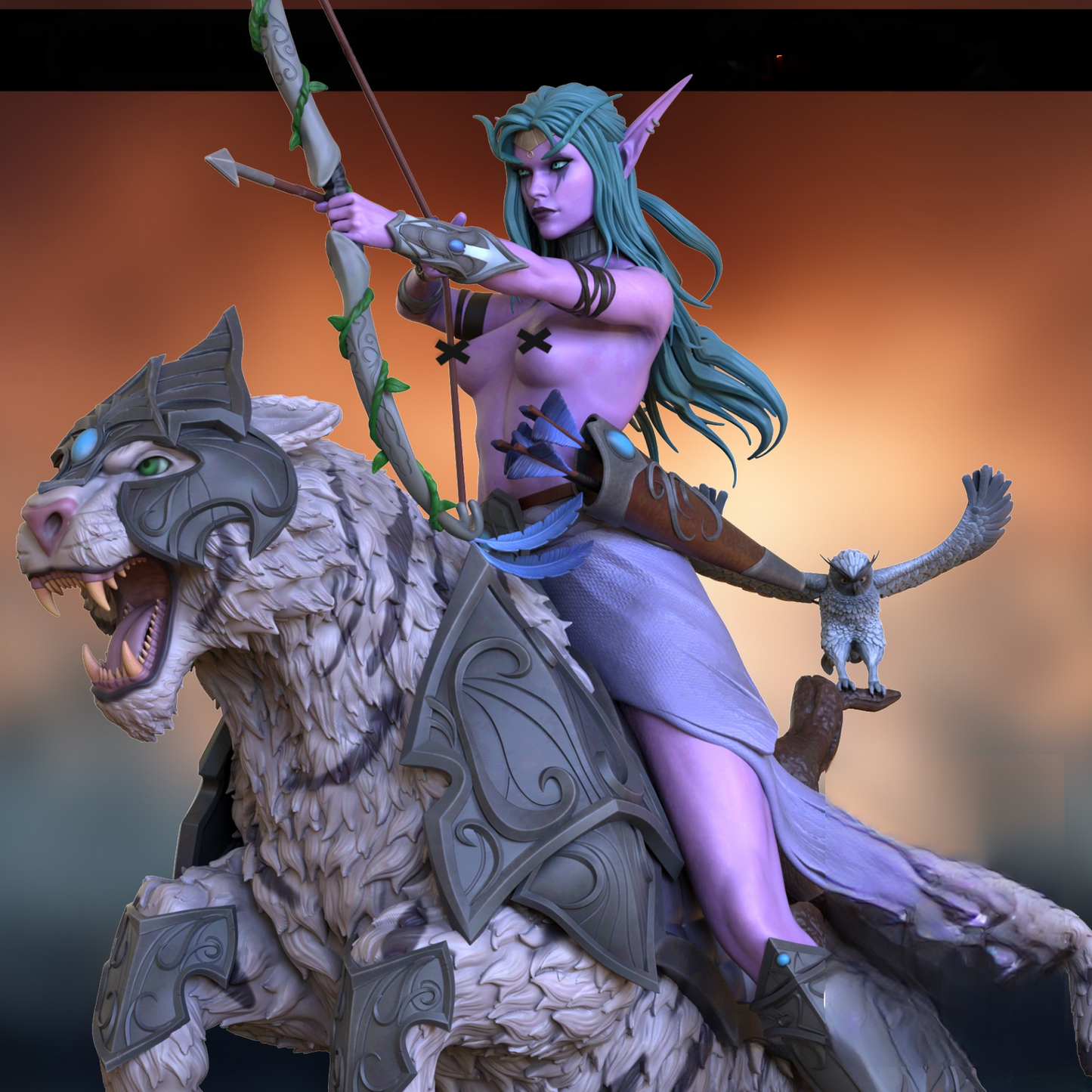 1993 Tyrande Whisperwind NSFW - WORLD OF WARCRAFT - STL 3D Print Files