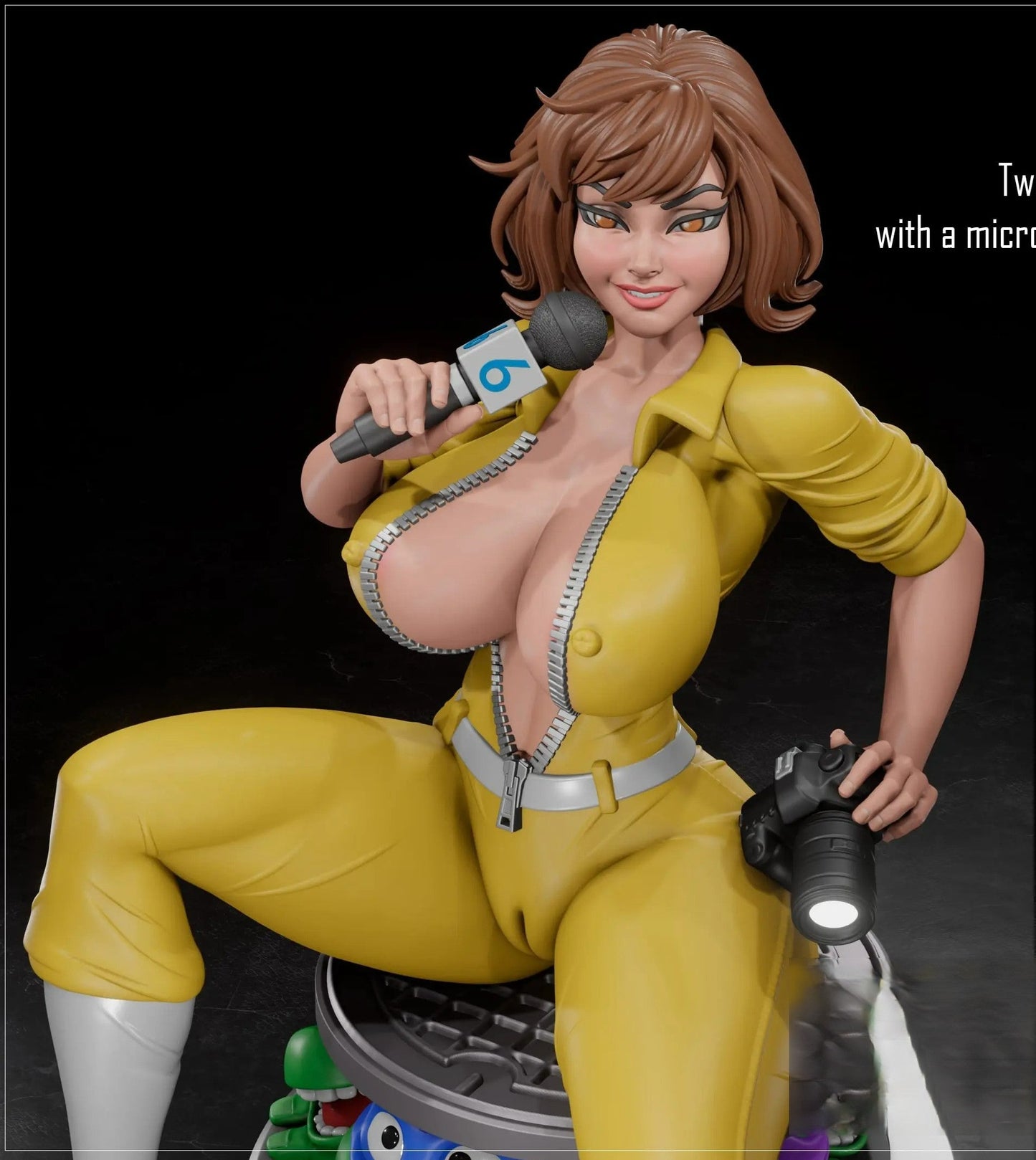 1861 April O'Neil NSFW - TMNT - STL 3D Print Files