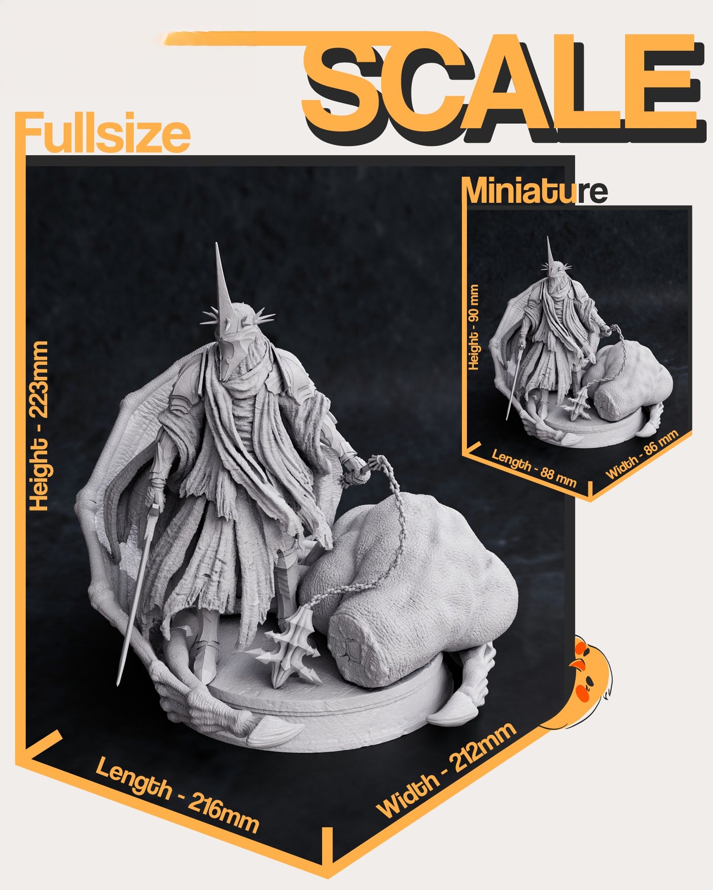 1666 The Witch King of Angmar - Lord Of The Rings  - STL 3D Print Files