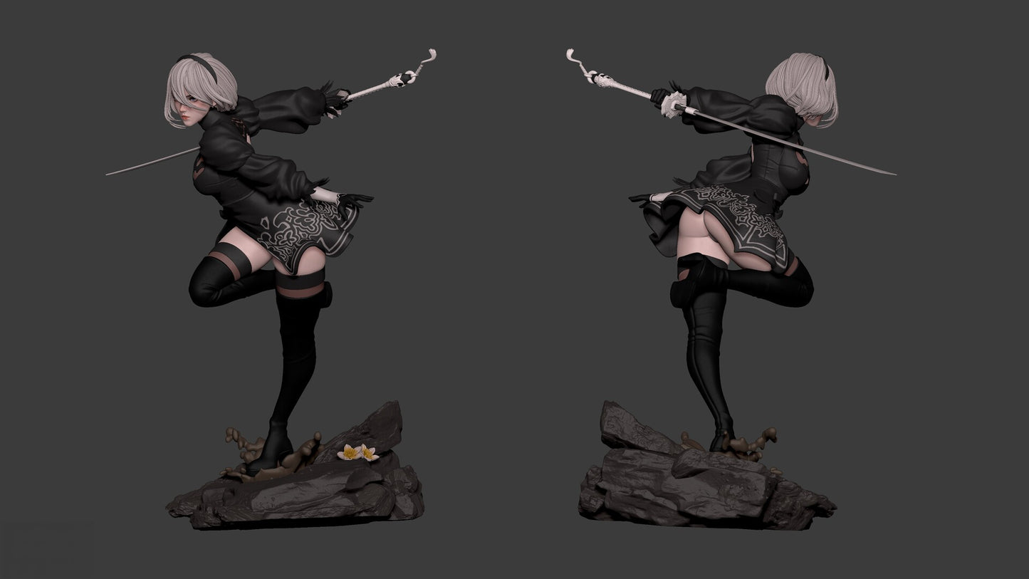 1667 2B - Nier Automata - STL 3D Print Files